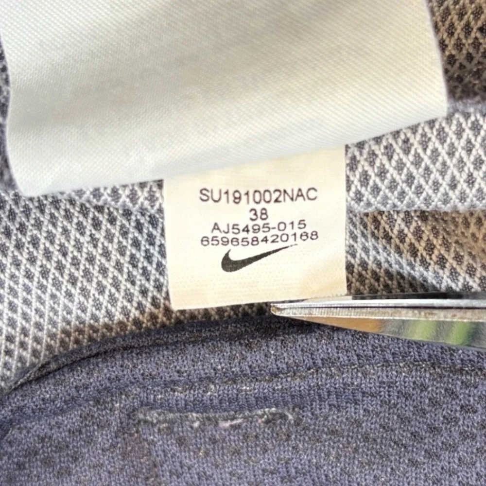 Nike Golf Shorts Mens 38 Blue Grey AJ5495-015 Dri-FIT Flat Front Athletic Casual